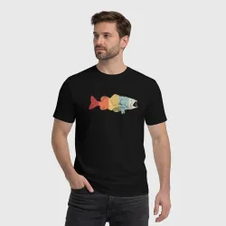 Мужская футболка хлопок Color fish - фото 2