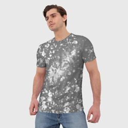 Мужская футболка 3D Волчий взгляд серый - фото 2