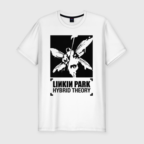 Мужская футболка хлопок Slim LP Hybrid Theory, цвет белый