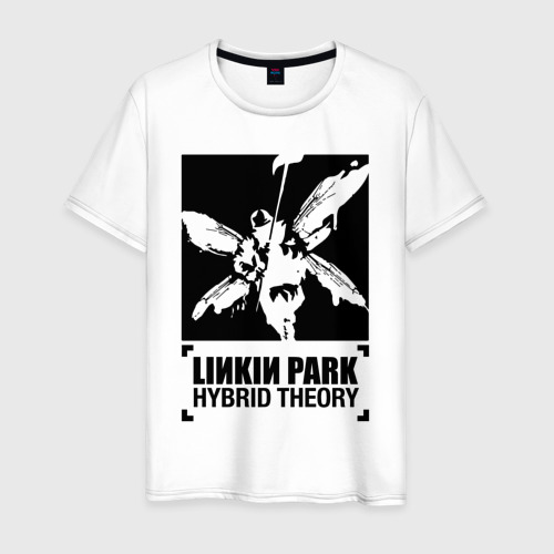 Мужская футболка хлопок LP Hybrid Theory, цвет белый