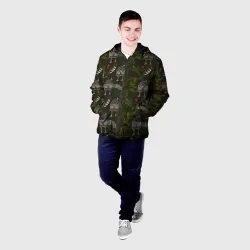 Мужская куртка 3D Избушки и перья - фото 2