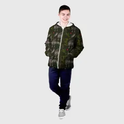 Мужская куртка 3D Избушки и перья - фото 2