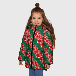 Зимняя куртка для девочек 3D Фишки для ставок - фото 2