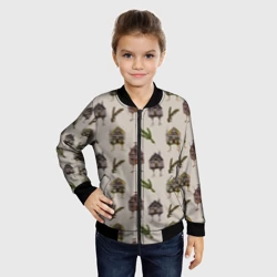 Детский бомбер 3D Избушки и сосновые веточки - фото 2