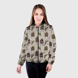 Женская куртка 3D Избушки и сосновые веточки - фото 2