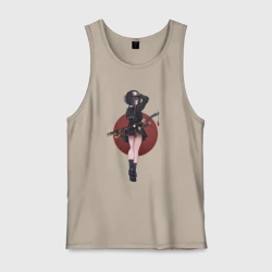 Мужская майка хлопок Аниме девочка онна-бугэйся