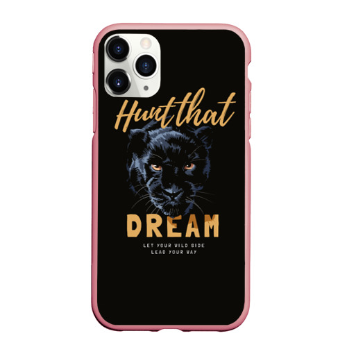 Чехол для iPhone 11 Pro Max матовый Let your wild side lead your way, цвет баблгам