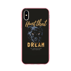 Чехол для iPhone X матовый Let your wild side lead your way