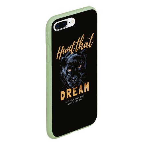 Чехол для iPhone 7Plus/8 Plus матовый Let your wild side lead your way, цвет салатовый - фото 3