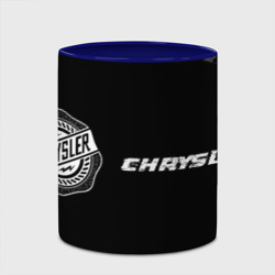 Кружка с полной запечаткой Chrysler Speed на темном фоне со следами шин: надпись и символ - фото 2