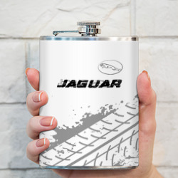 Фляга Jaguar Speed на светлом фоне со следами шин: символ сверху - фото 2