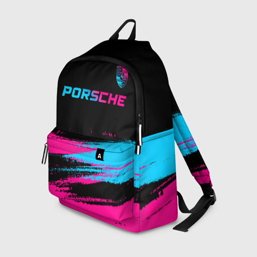 Рюкзак 3D Porsche - neon gradient: символ сверху