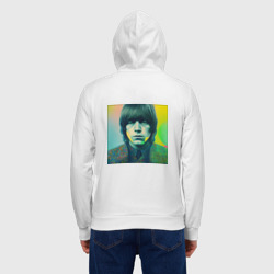 Мужская толстовка на молнии хлопок Brian Jones Pop Glitch Art - фото 2