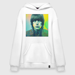 Худи SuperOversize хлопок Brian Jones Pop Glitch Art