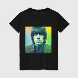 Brian Jones Pop Glitch Art – Женская футболка хлопок с принтом купить со скидкой в -20%