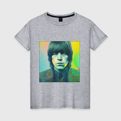 Женская футболка хлопок Brian Jones Pop Glitch Art