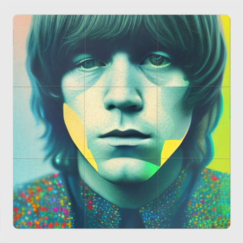 Магнитный плакат 3Х3 Brian Jones Pop Glitch Art