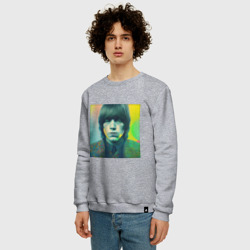 Мужской свитшот хлопок Brian Jones Pop Glitch Art - фото 2