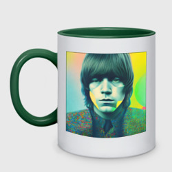 Кружка двухцветная Brian Jones Pop Glitch Art