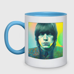 Кружка двухцветная Brian Jones Pop Glitch Art