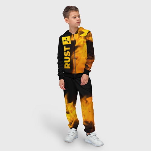 Детский костюм 3D Rust - gold gradient: по-вертикали, цвет черный - фото 3