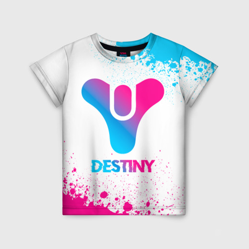 Детская футболка 3D Destiny neon gradient style, цвет 3D печать