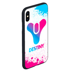 Чехол для iPhone XS Max матовый Destiny neon gradient style - фото 2