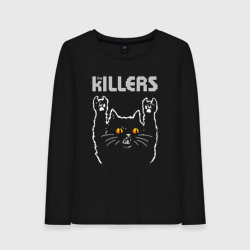 Женский лонгслив хлопок The Killers rock cat