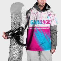 Накидка на куртку 3D Garbage neon gradient style: символ сверху