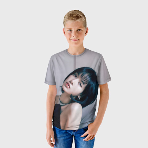 Детская футболка 3D с принтом Lisa    Blackpink, фото на моделе #1