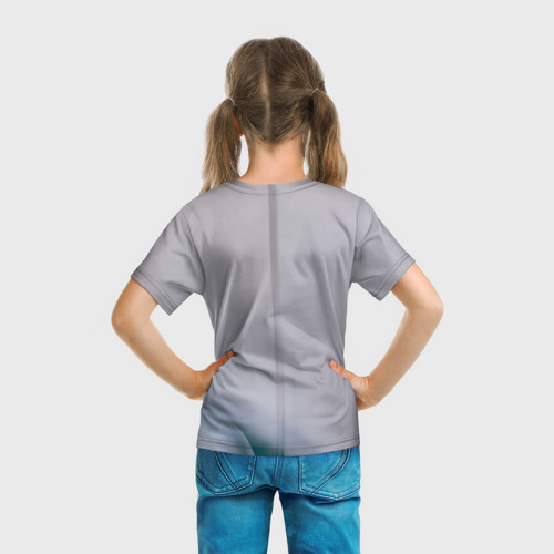 Детская футболка 3D с принтом Lisa    Blackpink, вид сзади #2