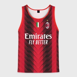 Мужская майка 3D ФК Милан форма 23-24 домашняя