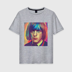 Brian Jones Glitch Art – Женская футболка хлопок Oversize с принтом купить со скидкой в -16%