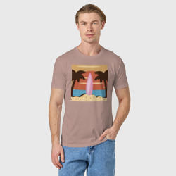 Мужская футболка хлопок Летний отдых на пляже - фото 2