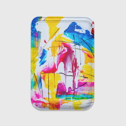 Картхолдер Magsafe магнитный Красочная картина - разноцветная абстракция