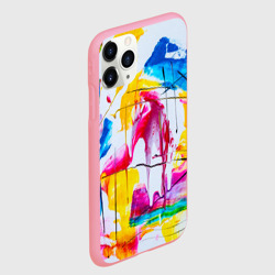 Чехол для iPhone 11 Pro Max матовый Красочная картина - разноцветная абстракция - фото 2