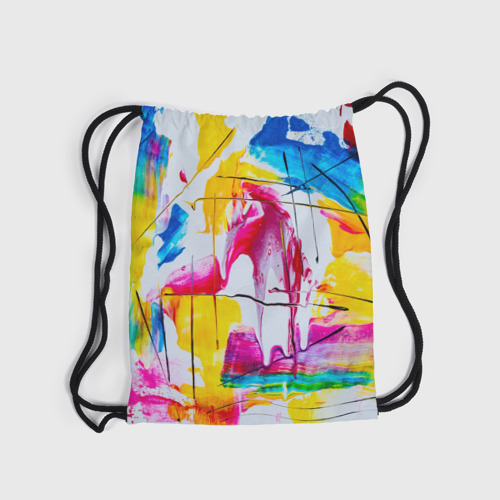 Рюкзак-мешок 3D Красочная картина - разноцветная абстракция - фото 6