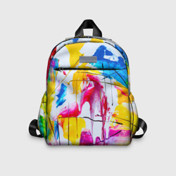 Детский рюкзак 3D Красочная картина - разноцветная абстракция