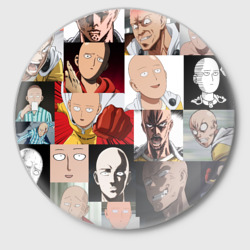 Значок Saitama - many faces