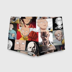 Детские купальные плавки 3D Saitama - many faces