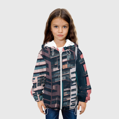 Детская куртка 3D с принтом Спальный район, вид сбоку #3
