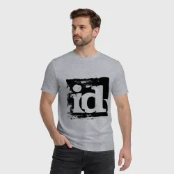 Мужская футболка хлопок ID software logo - фото 2