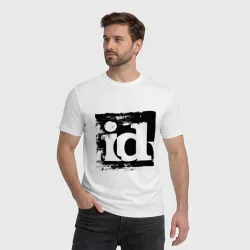 Мужская футболка хлопок ID software logo - фото 2