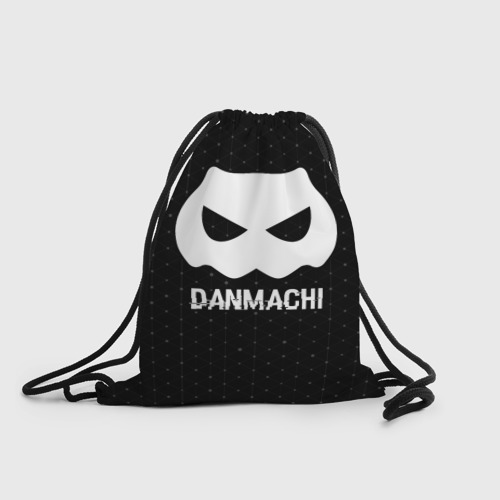 Рюкзак-мешок 3D DanMachi glitch на темном фоне