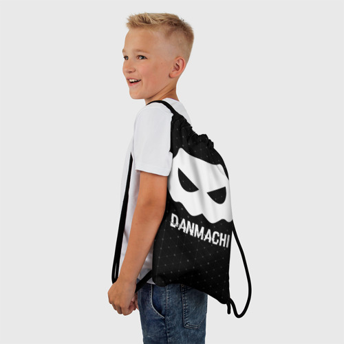 Рюкзак-мешок 3D DanMachi glitch на темном фоне - фото 3