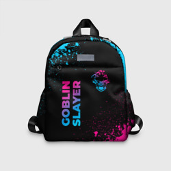 Детский рюкзак 3D Goblin Slayer - neon gradient: надпись, символ