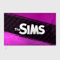 Флаг 3D The Sims pro gaming: надпись и символ