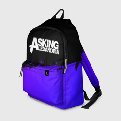 Рюкзак 3D Asking Alexandria purple grunge