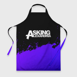 Фартук 3D Asking Alexandria purple grunge