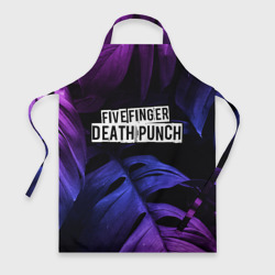 Фартук 3D Five Finger Death Punch neon monstera